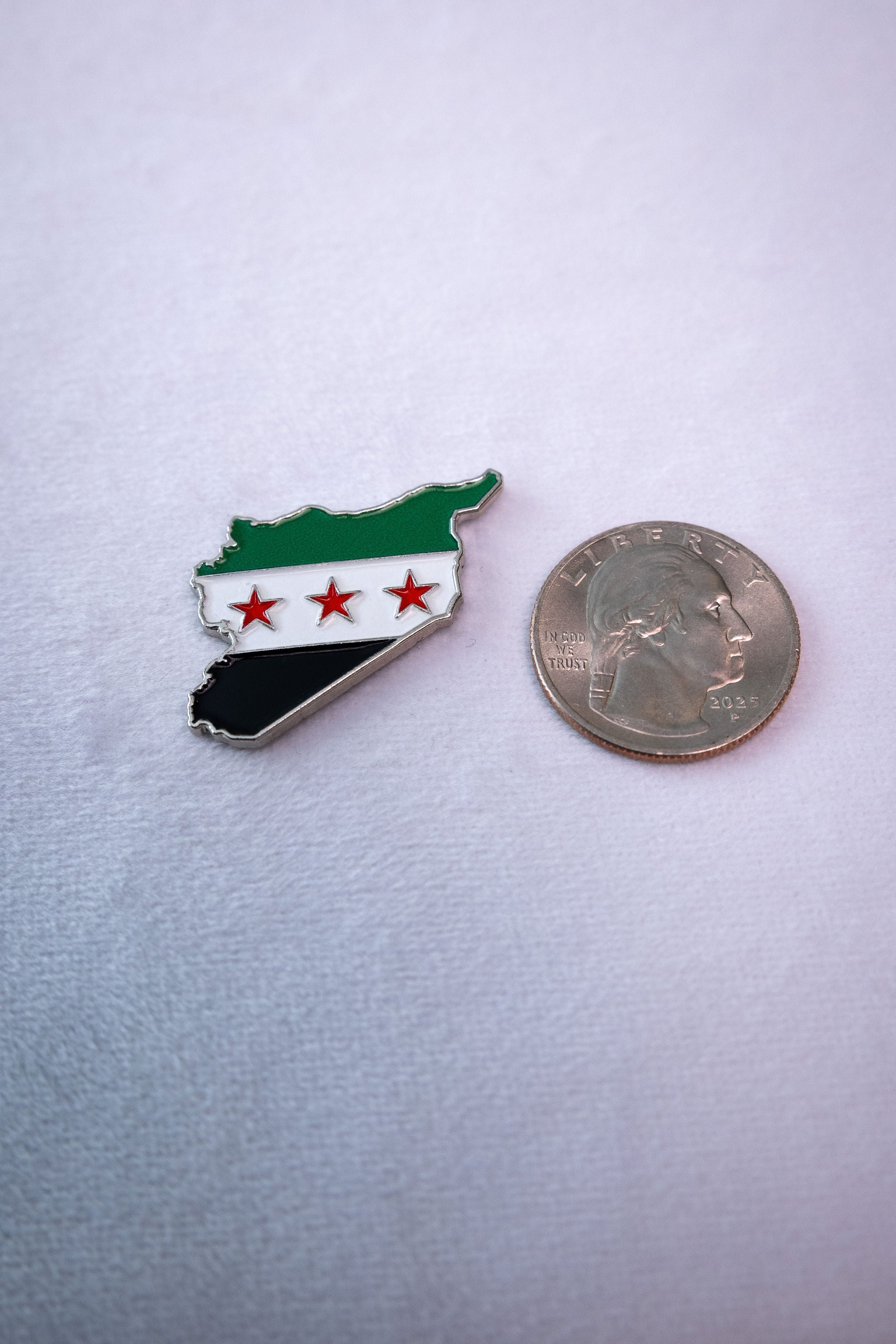 Syria Map Flag Die-Cut Sticker — 3