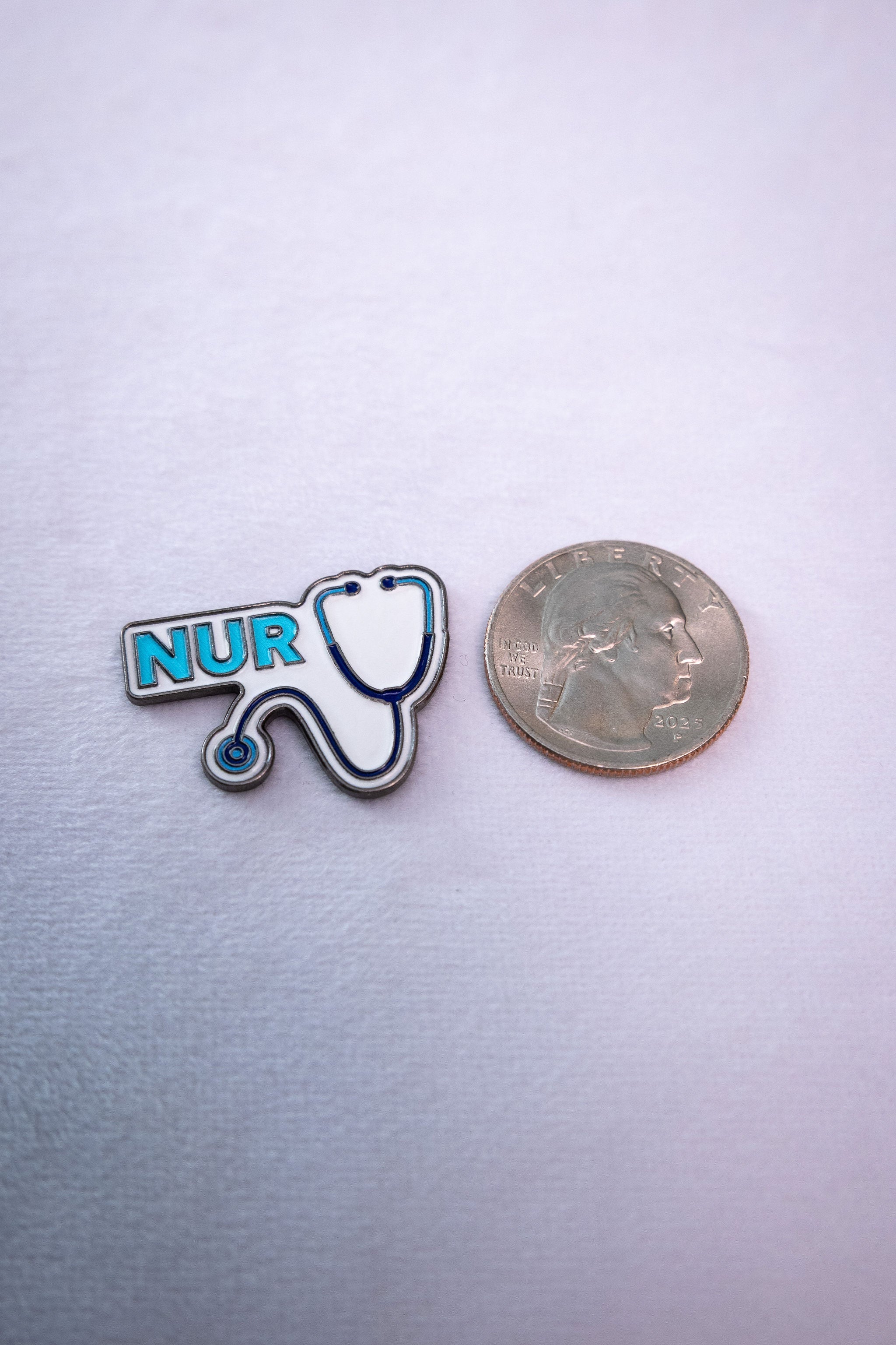NUR Stethoscope Sticker — scale reference