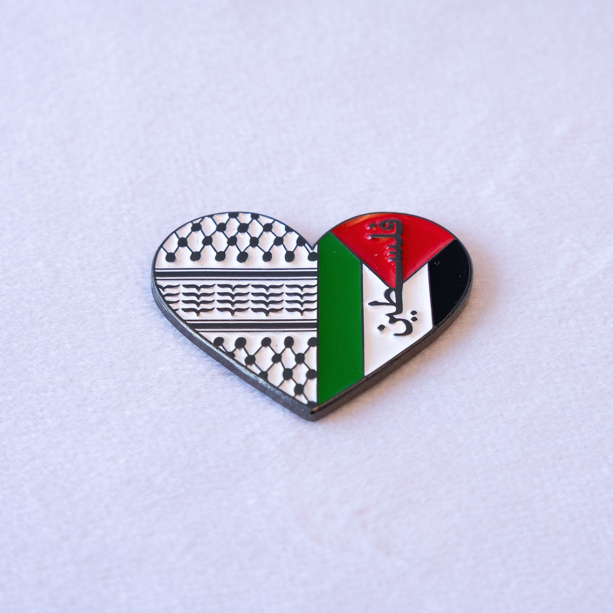 Palestine Keffiyeh Heart Sticker