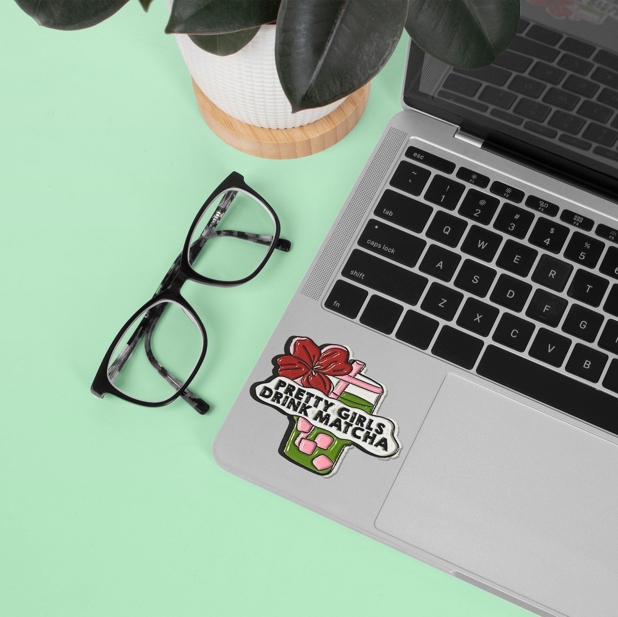 Pretty Girls Drink Matcha Sticker