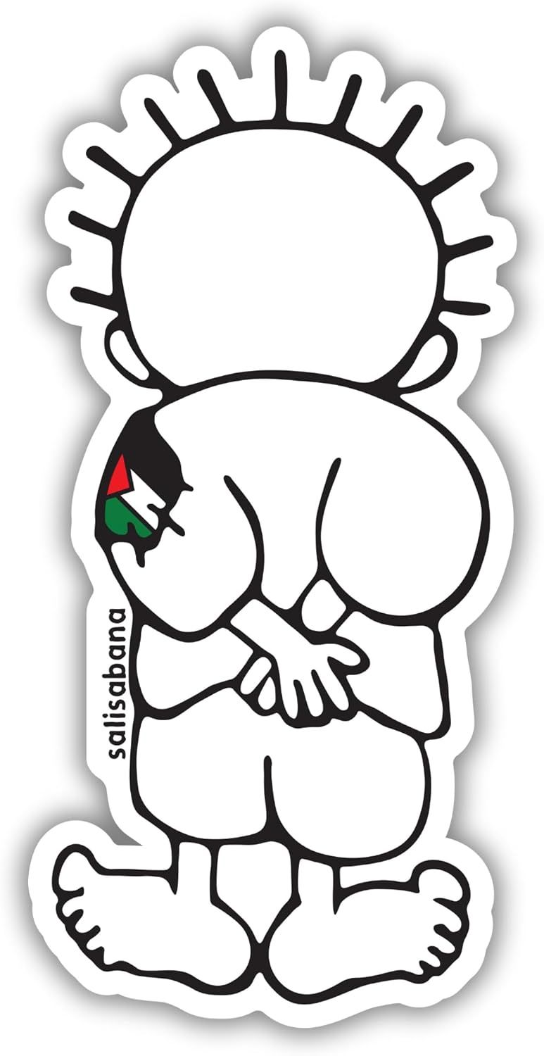 Handala Palestine Boy Waterproof Vinyl Sticker - Kalamelo