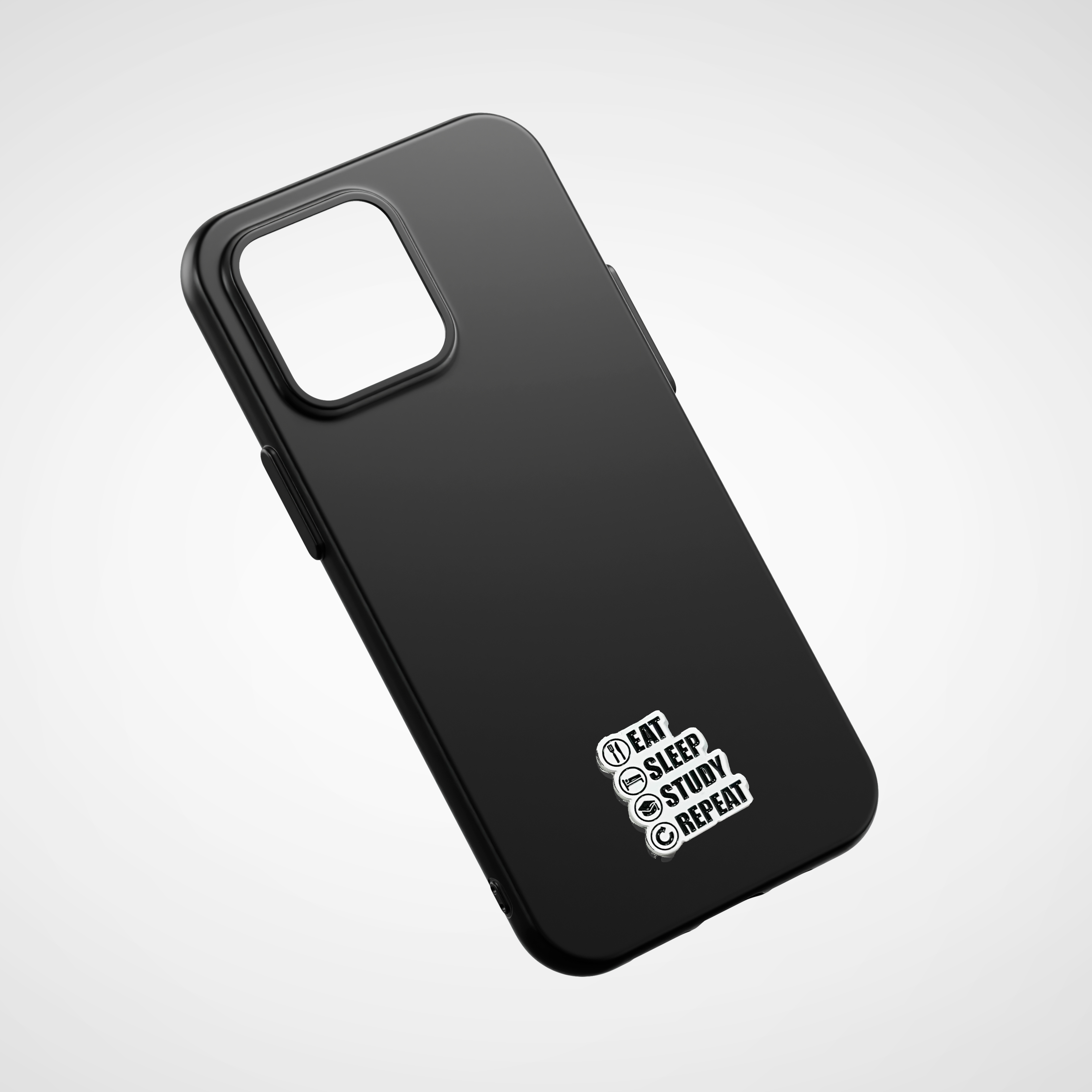 Eat Sleep Study Repeat Sticker