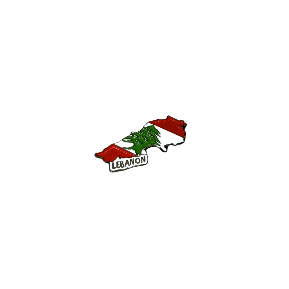 Lebanon Map Flag Die-Cut Sticker - Kalamelo