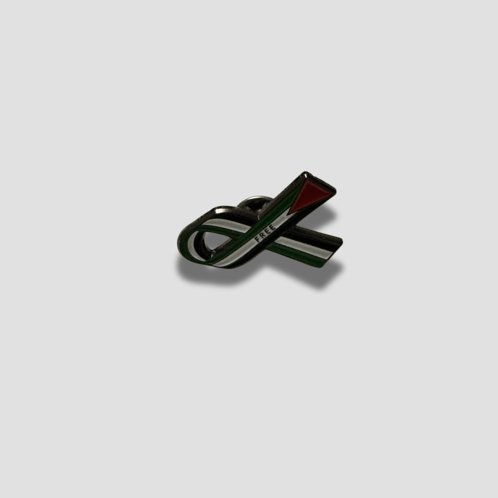 Free Palestine Awareness Ribbon Pin