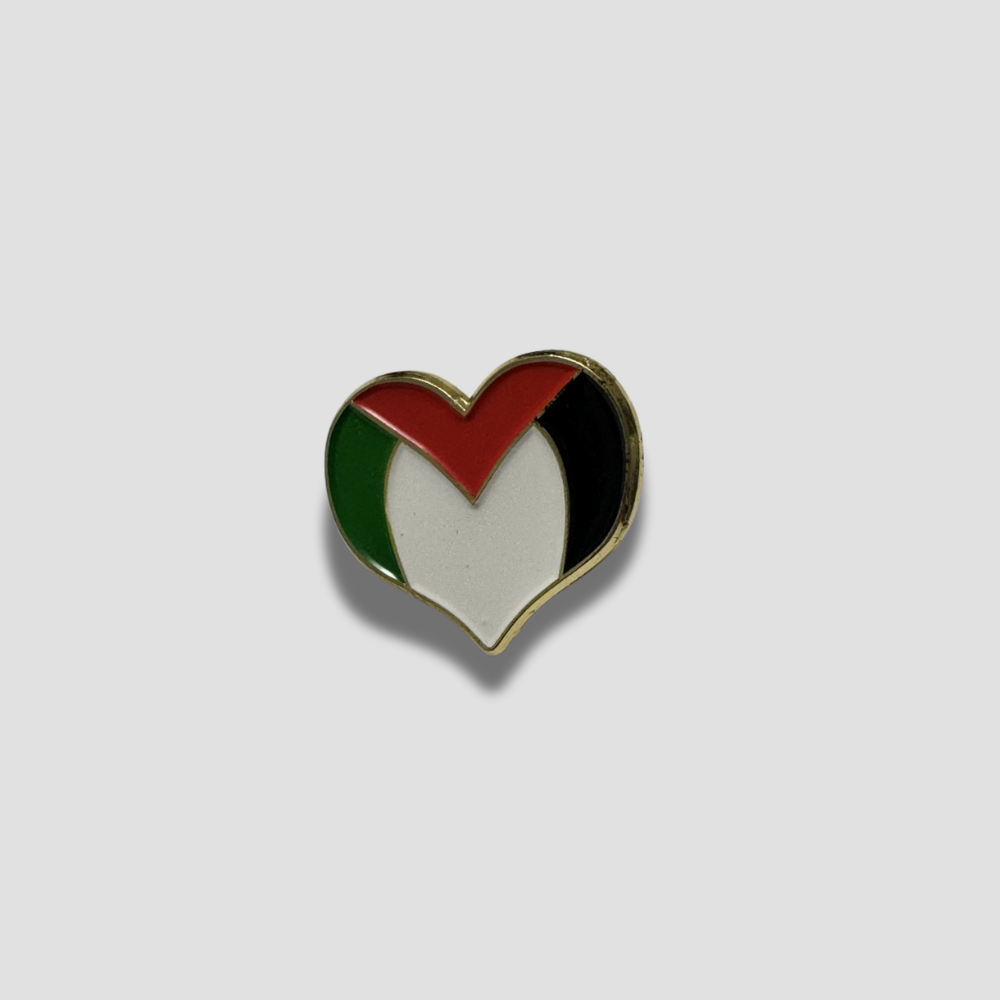 Heart of Palestine Flag Pin