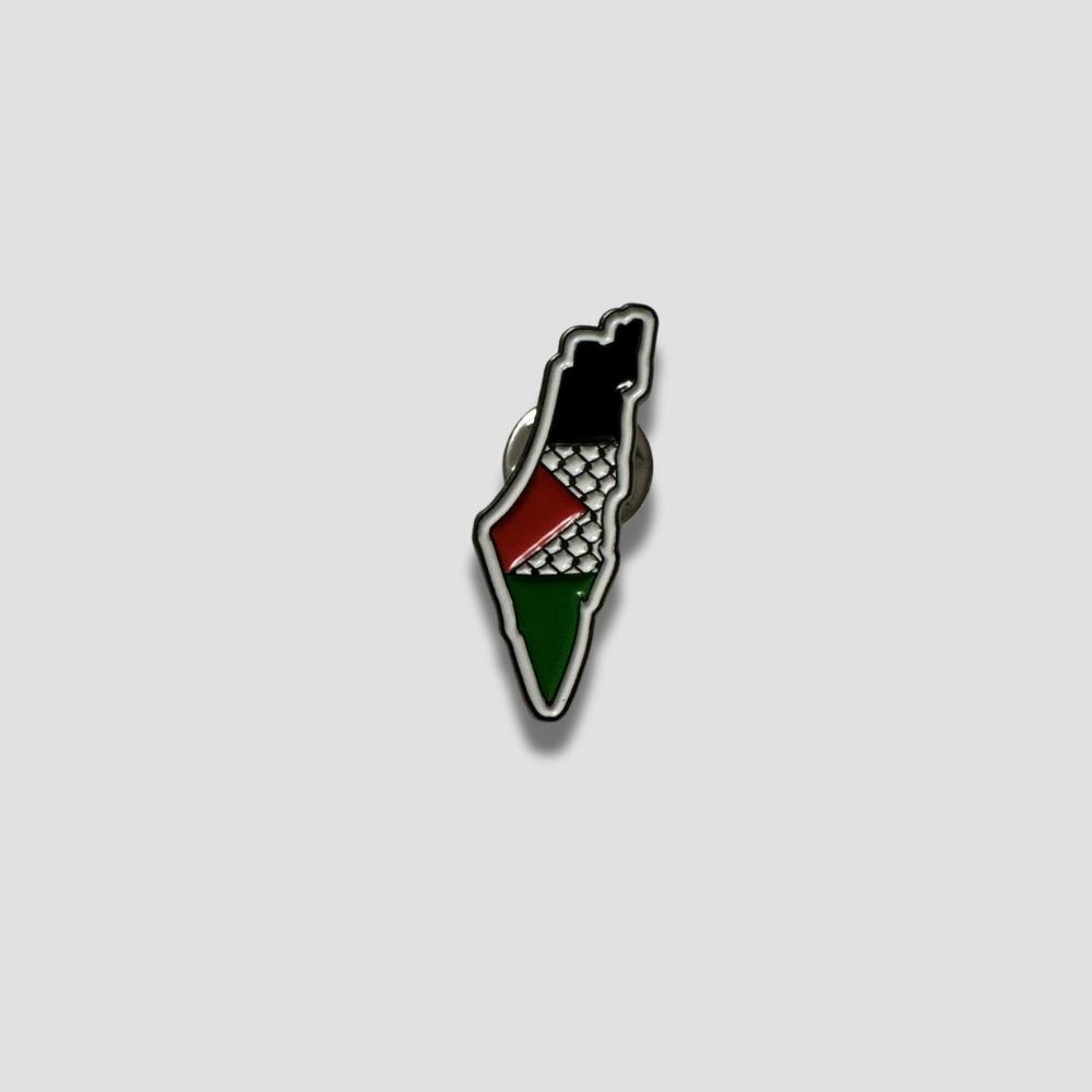 Map of Palestine Flag Enamel Pin